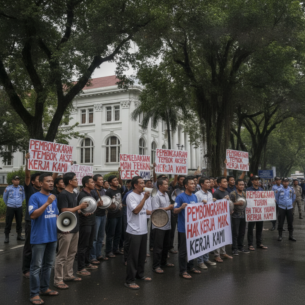 Karyawan Club de Arjuna Kembali Berunjuk Rasa, Akses Tempat Kerja Masih Terblokir